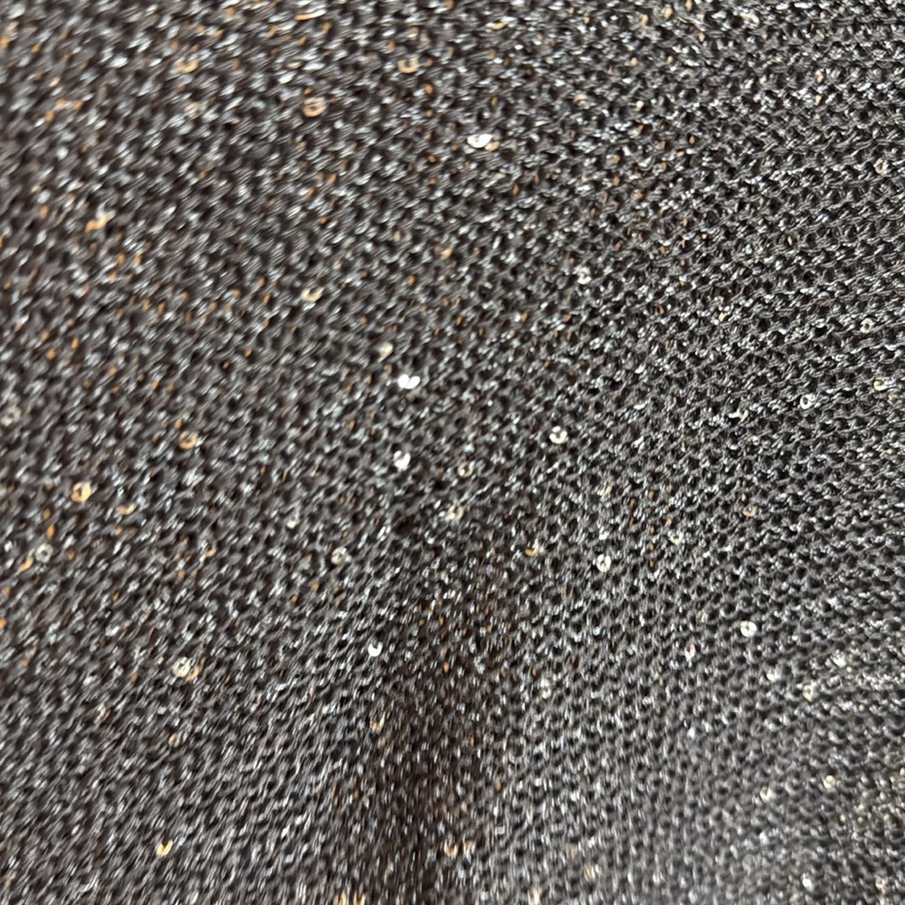 Sioni Black Crew Neck Sweater with Fine Knit Texture - Picture 7 of 9